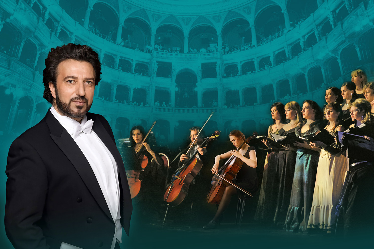 Cristian Lanza und Chor und Orchester der Milano Festival Opera, Fotocredit Highlight-Concerts